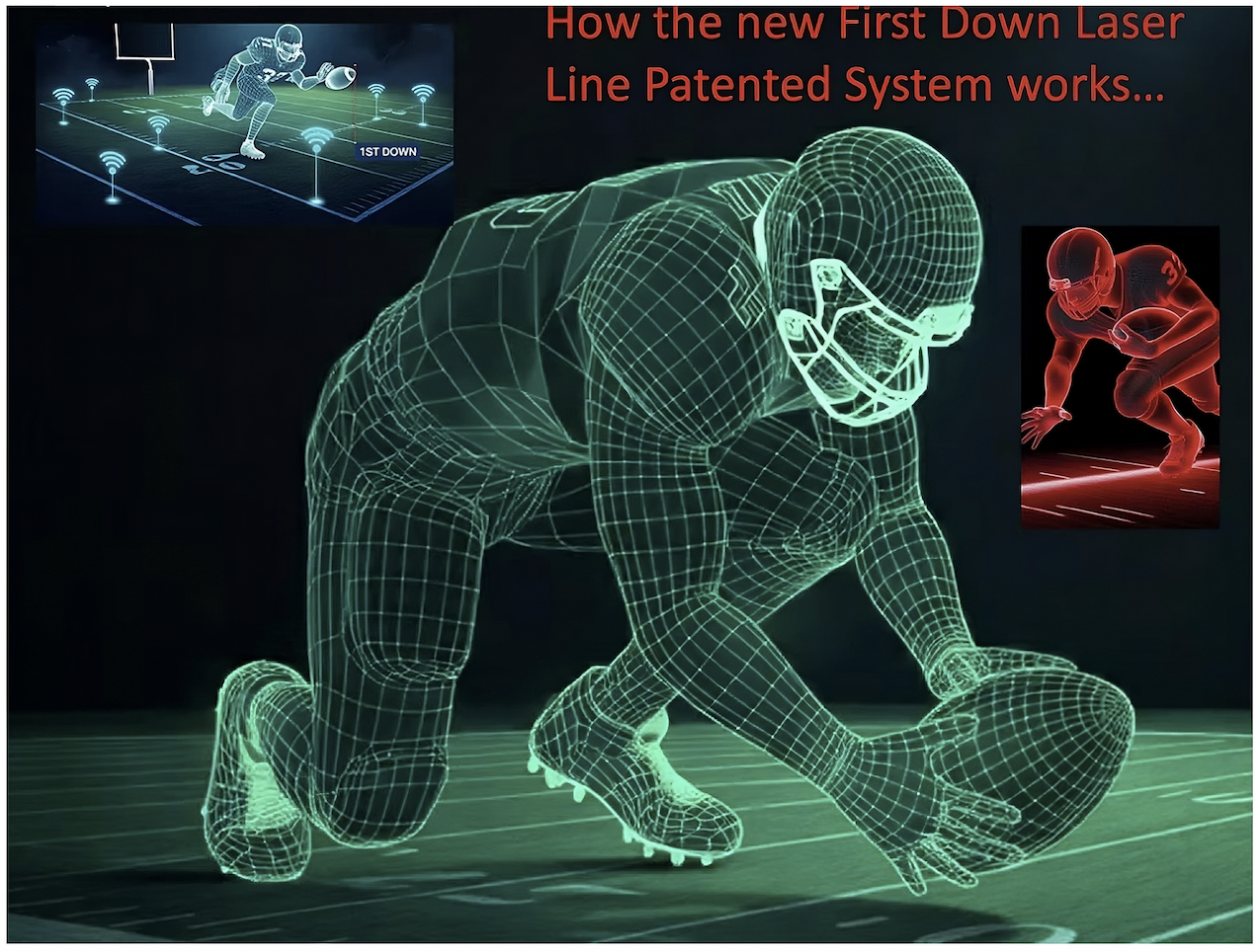 How the new First Down Laser Line Patented System works